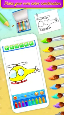 Vehicles Coloring Book android App screenshot 3